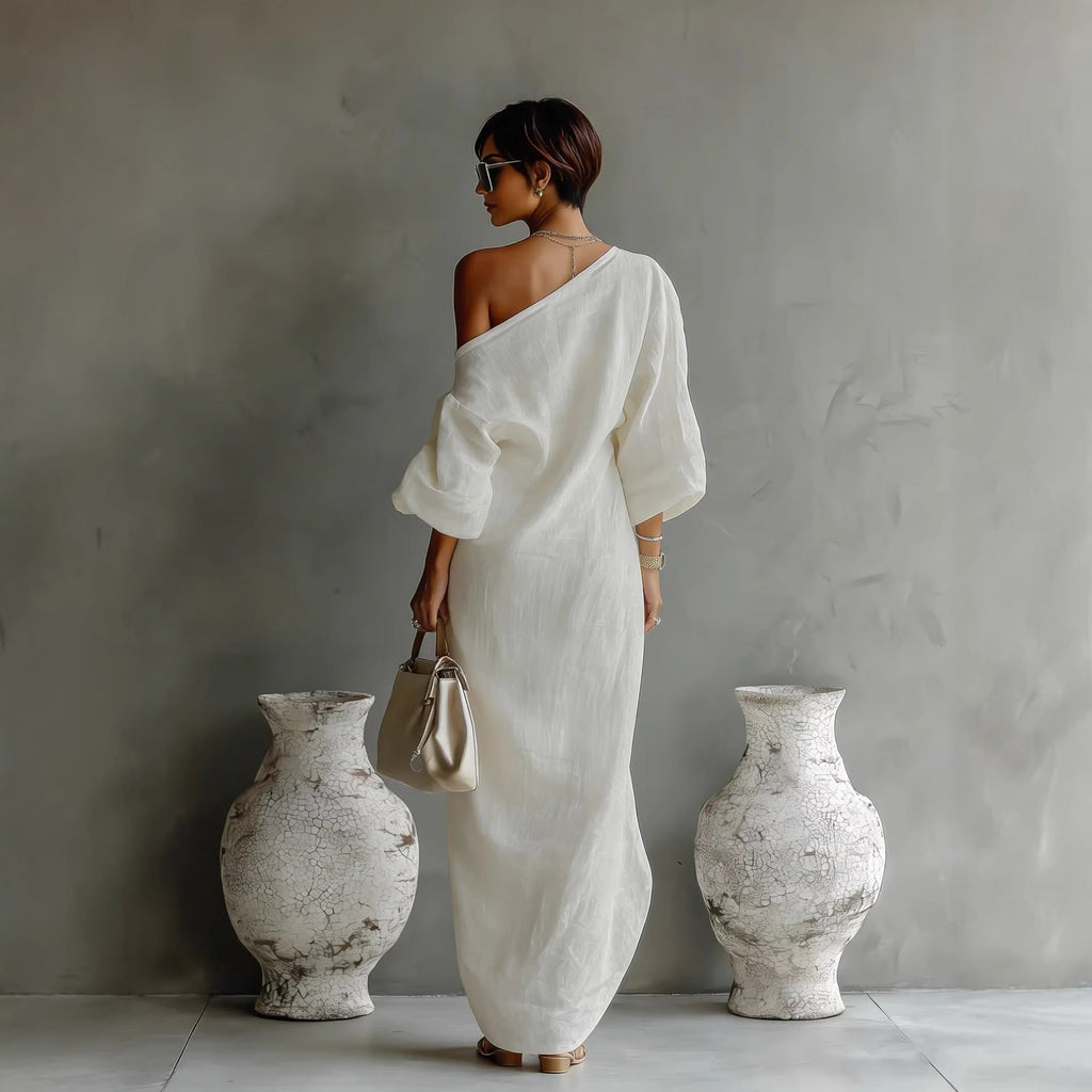 Vestido Largo · Gris