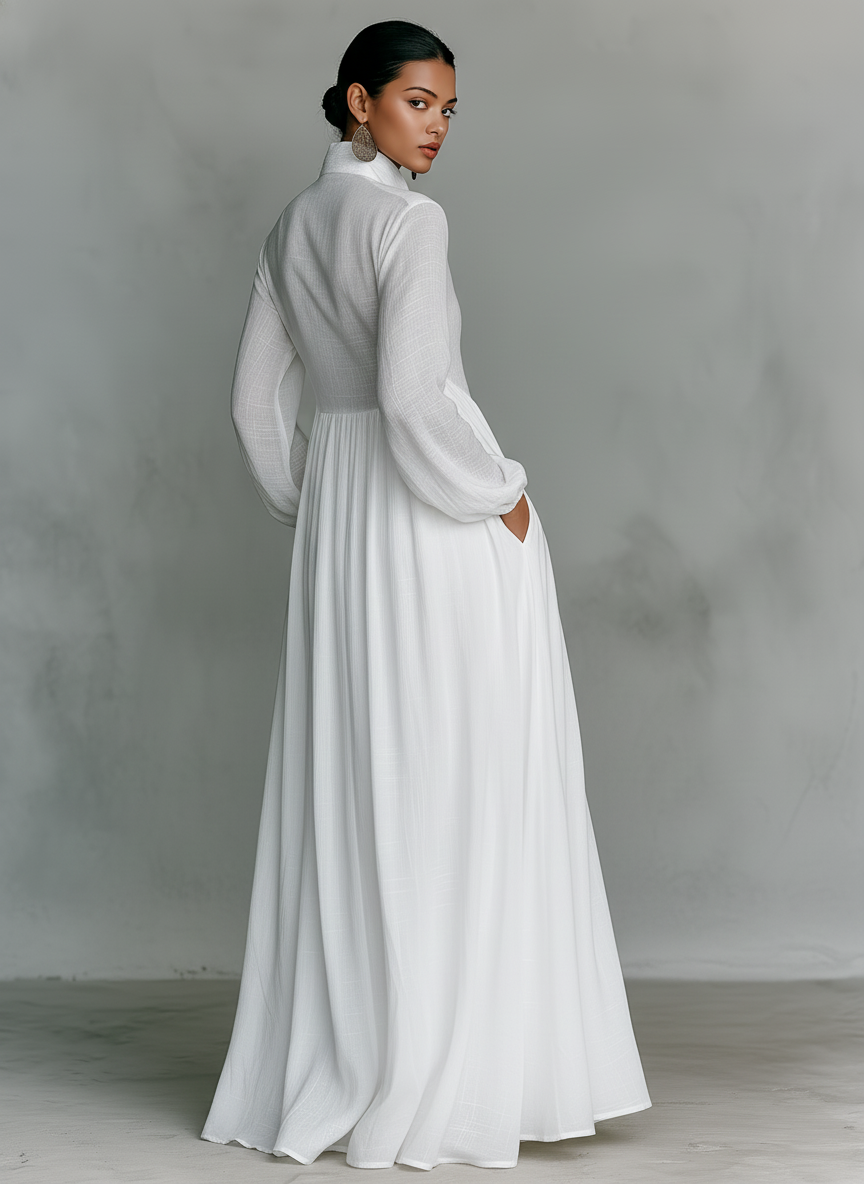 Vestido Camisero · Blanco
