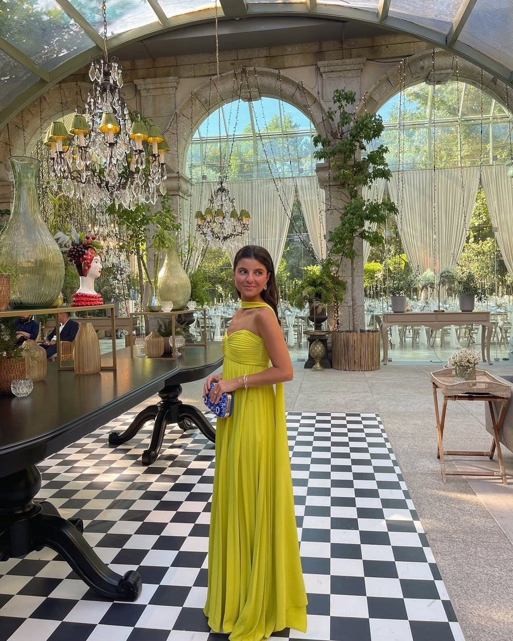 Vestido Largo · Amarillo Palabra de Honor