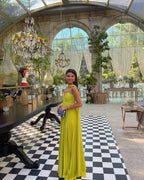 Vestido Largo · Amarillo Palabra de Honor