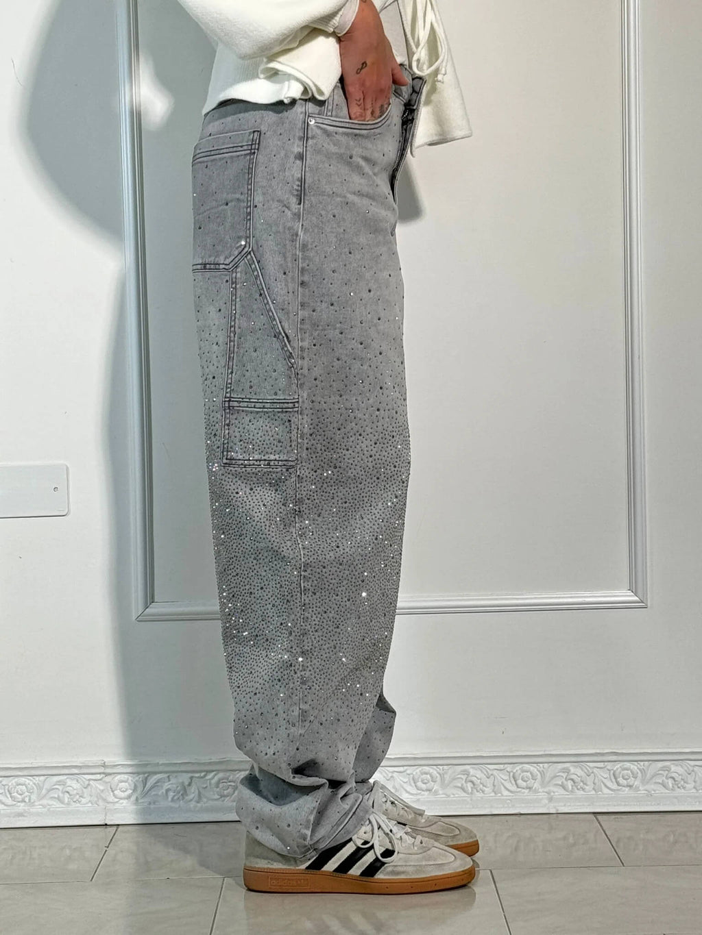 Inés | Jeans Balloon con Brillo