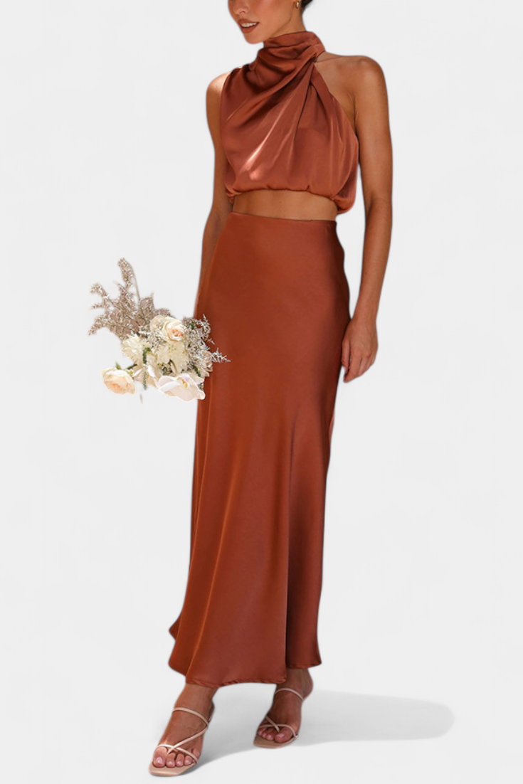 Hanna | Conjunto Halter con Falda
