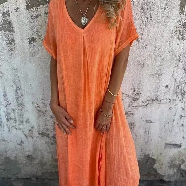 Vestido Largo · Lino Oversize