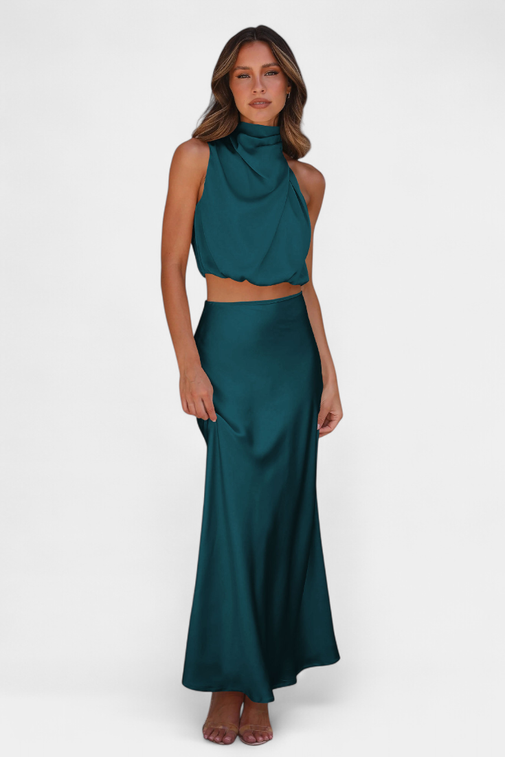 Hanna | Conjunto Halter con Falda