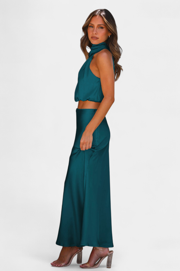 Hanna | Conjunto Halter con Falda