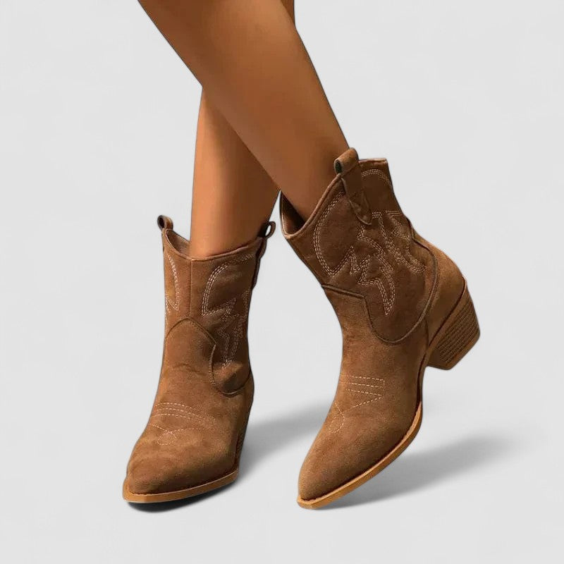 Darcy | Botines western brodées