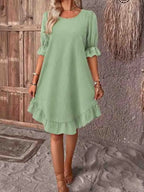 Vestido Corto · Volantes
