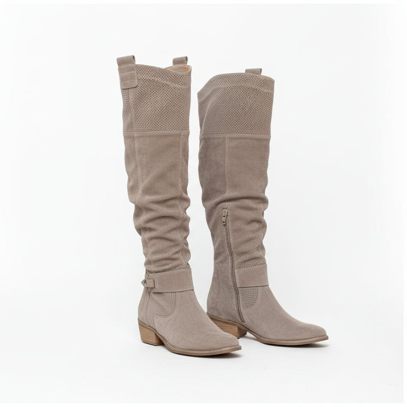 Alina | Bota Alta Fruncida