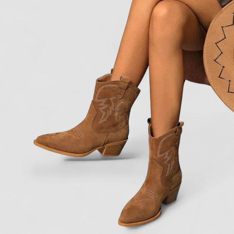 Darcy | Botines western brodées