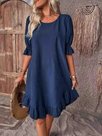 Vestido Corto · Volantes