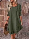 Vestido Corto · Volantes