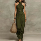 Vestido Largo · Cuello Halter