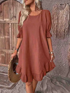 Vestido Corto · Volantes