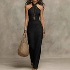 Vestido Largo · Cuello Halter