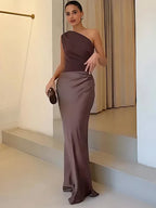Laya | Vestido Largo Satinado