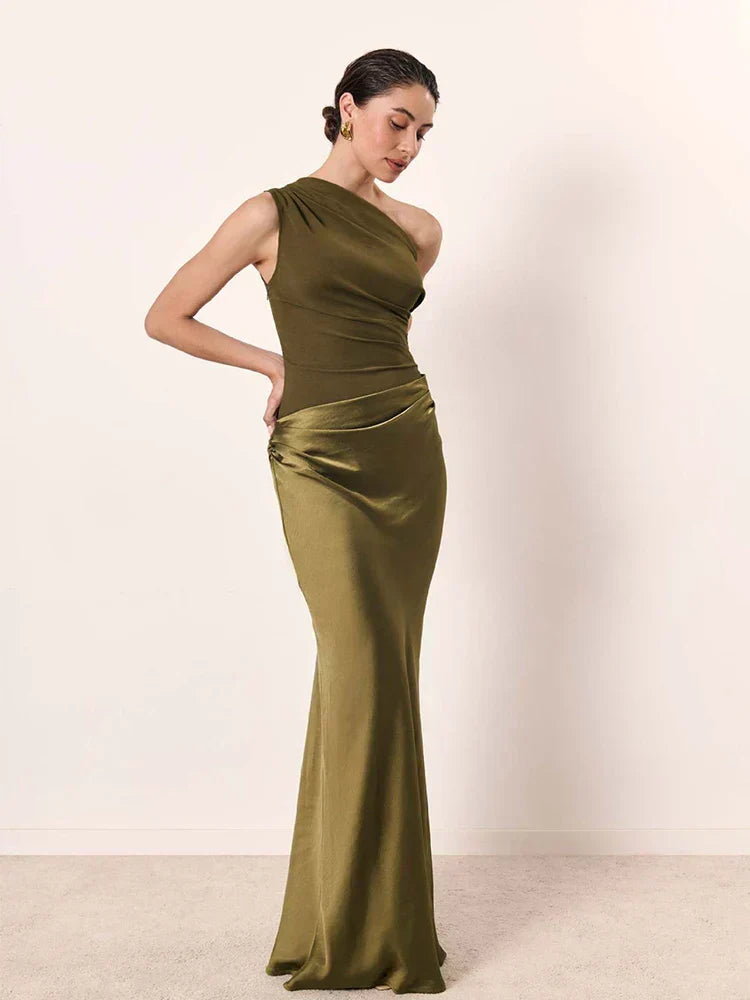 Laya | Vestido Largo Satinado