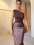 Laya | Vestido Largo Satinado