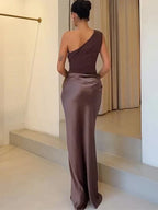 Laya | Vestido Largo Satinado