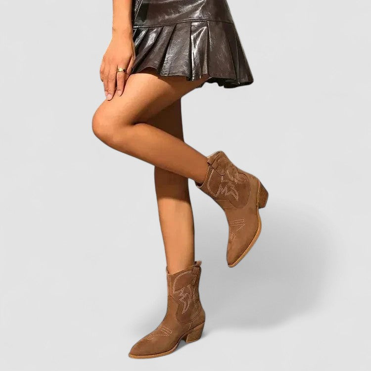 Darcy | Botines western brodées