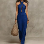 Vestido Largo · Cuello Halter
