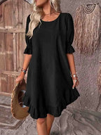 Vestido Corto · Volantes