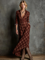 Vestido Camisero · Verde Cuadros