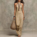 Vestido Largo · Cuello Halter