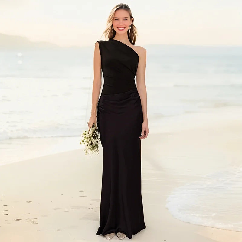 Laya | Vestido Largo Satinado