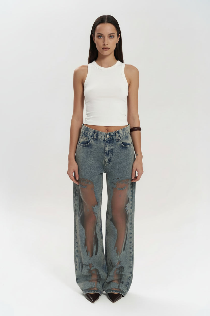 Alma | Jeans con Transparencias
