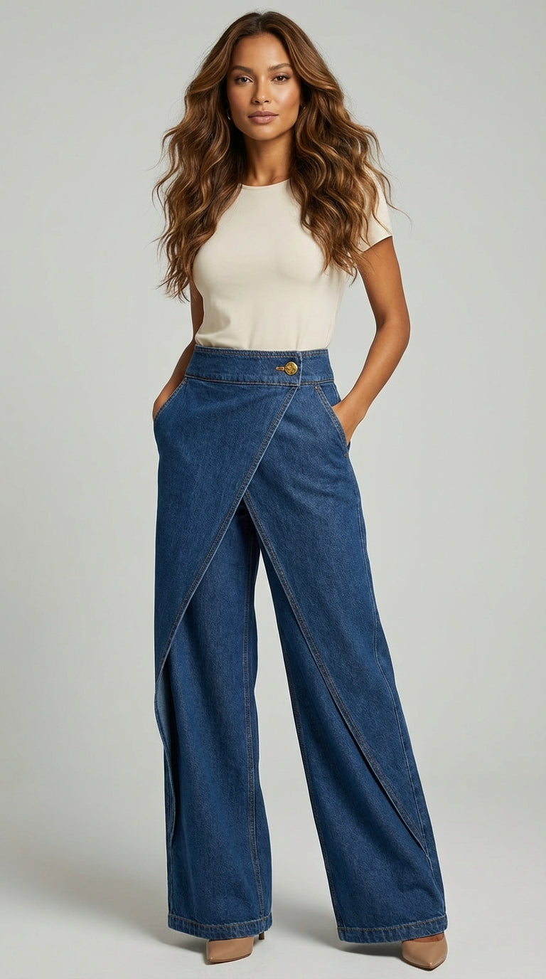 Daria | Jeans Wide Leg Cruzado
