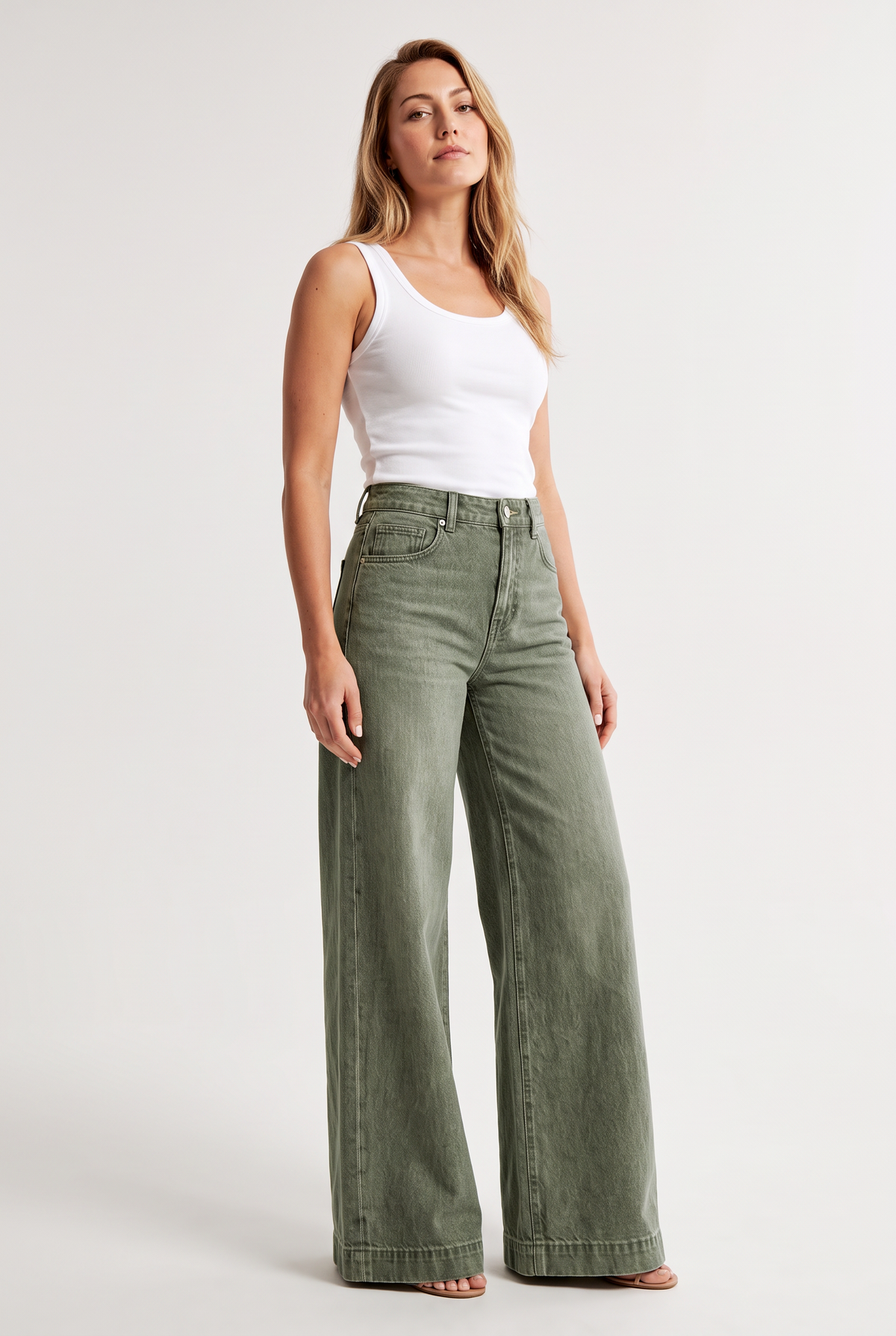 Alba | Jeans Campana de Tiro Alto