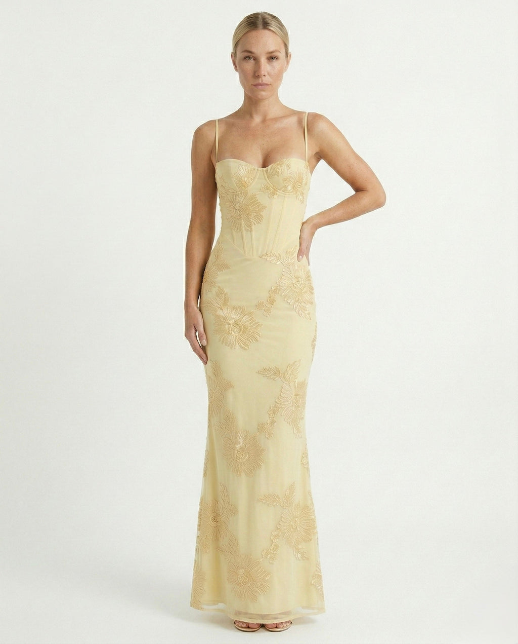 Lucero | Vestido Floral de Gala