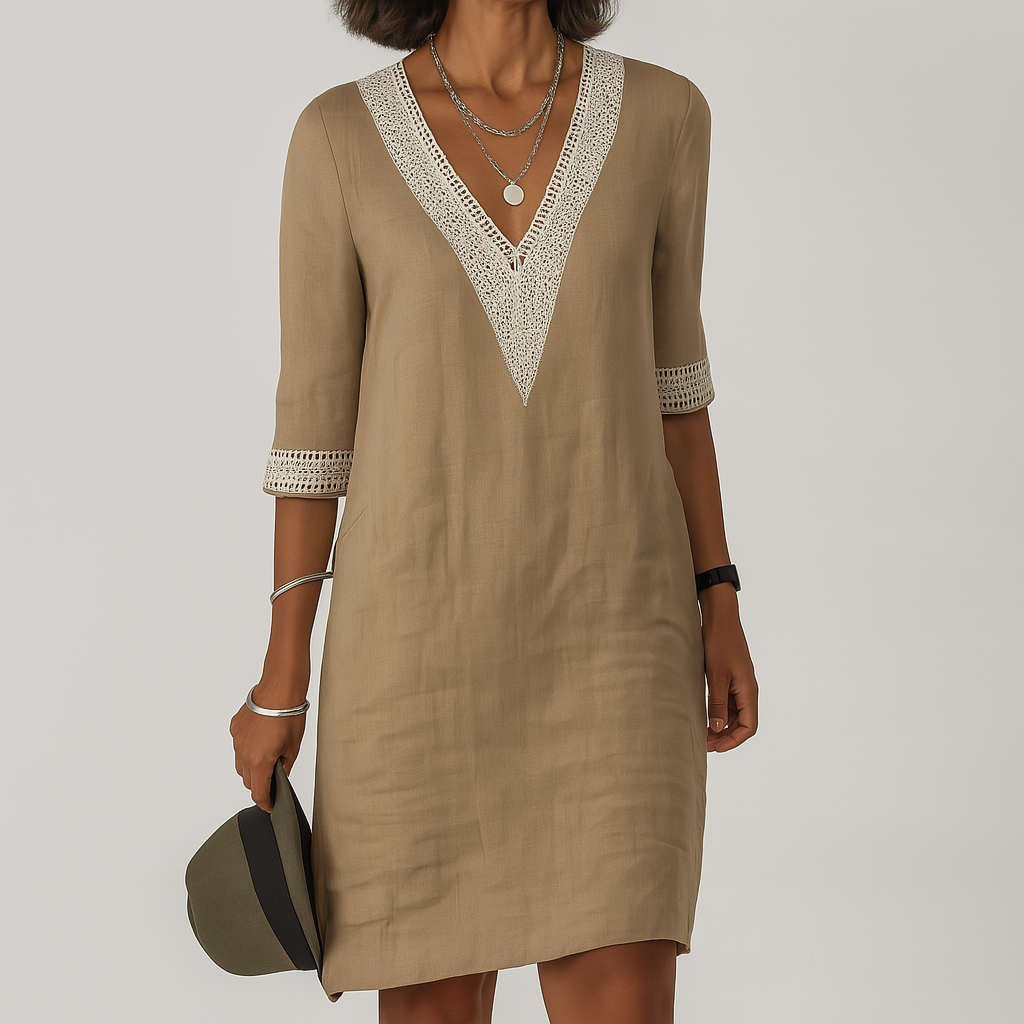 Vestido · Blanco Lino