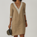 Vestido · Blanco Lino