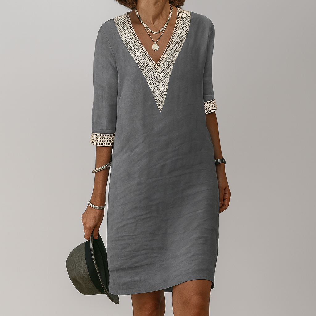 Vestido · Blanco Lino