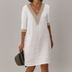 Vestido · Blanco Lino