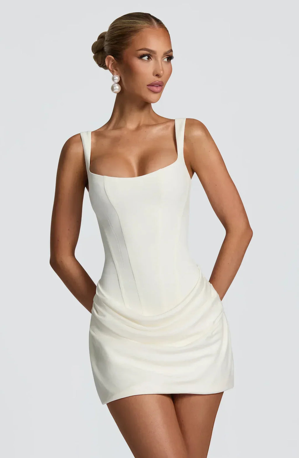 Vestido · Marrón Corsé