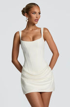 Vestido · Marrón Corsé