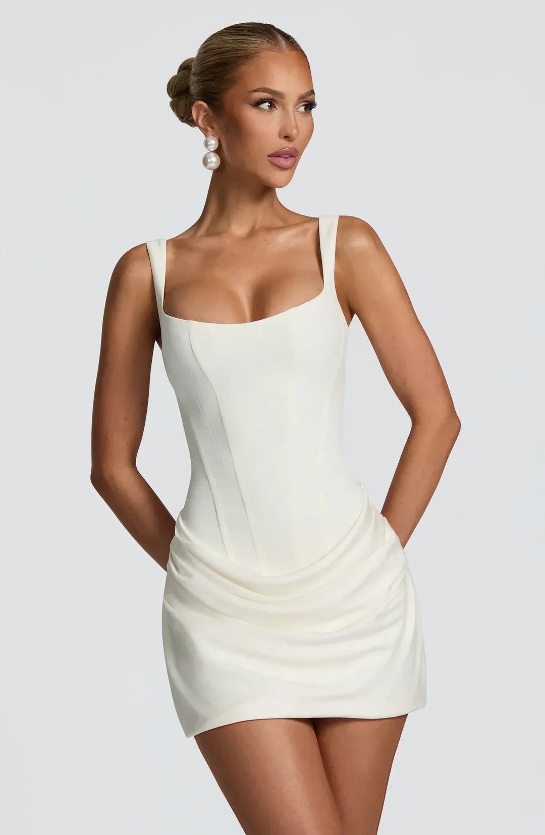 Vestido · Marrón Corsé