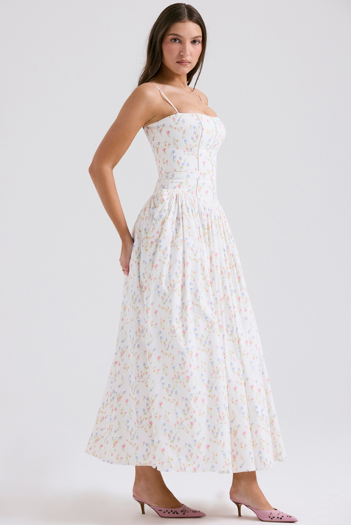 Vestido · Floral Palabra de Honor