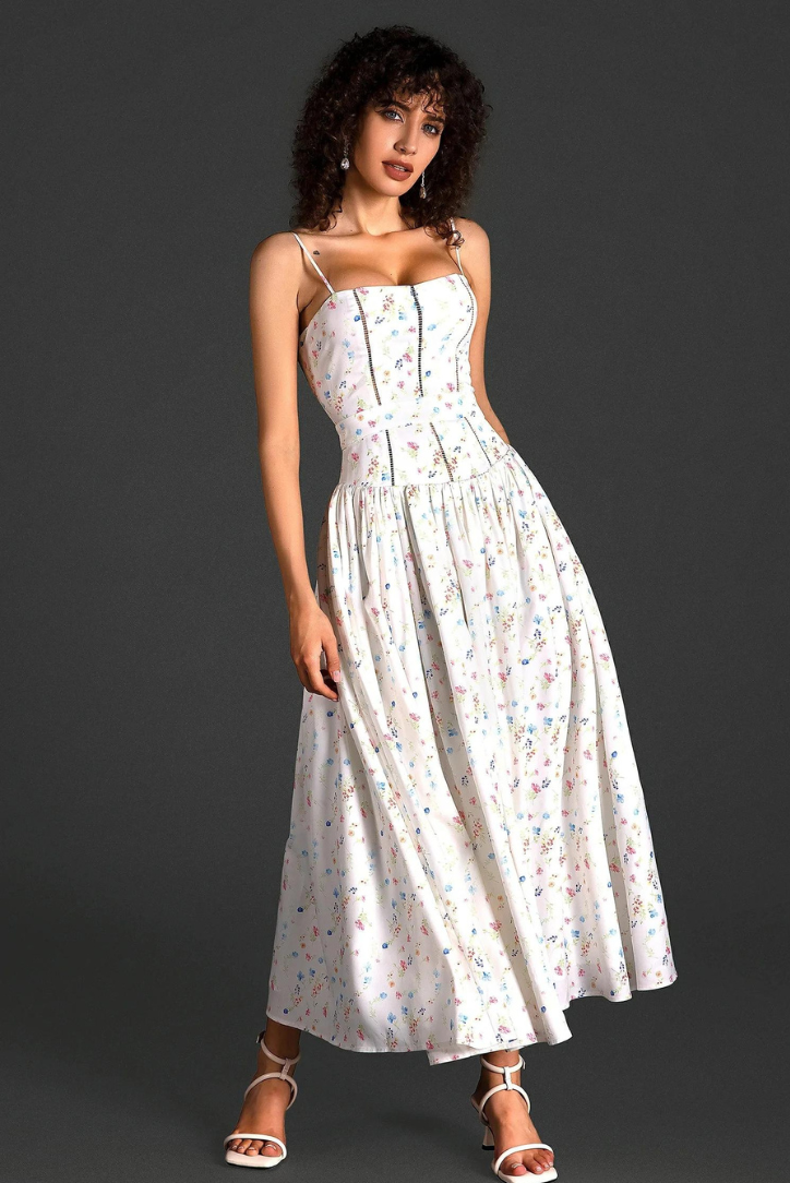 Vestido · Floral Palabra de Honor