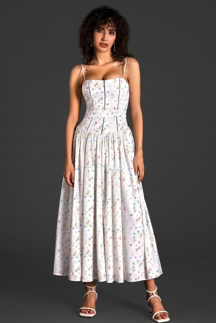 Vestido · Floral Palabra de Honor