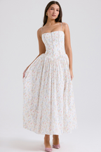 Vestido · Floral Palabra de Honor