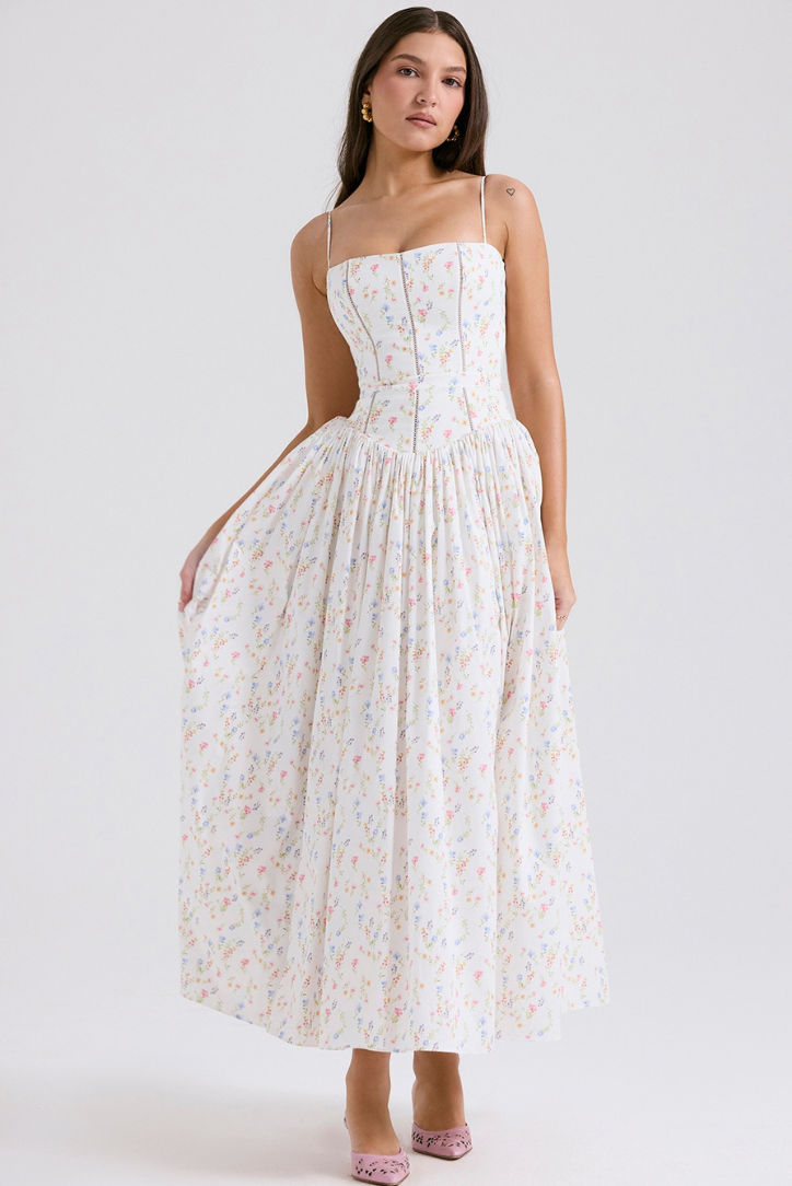 Vestido · Floral Palabra de Honor