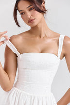 Vestido Midi · Rojo Cuadros Vichy