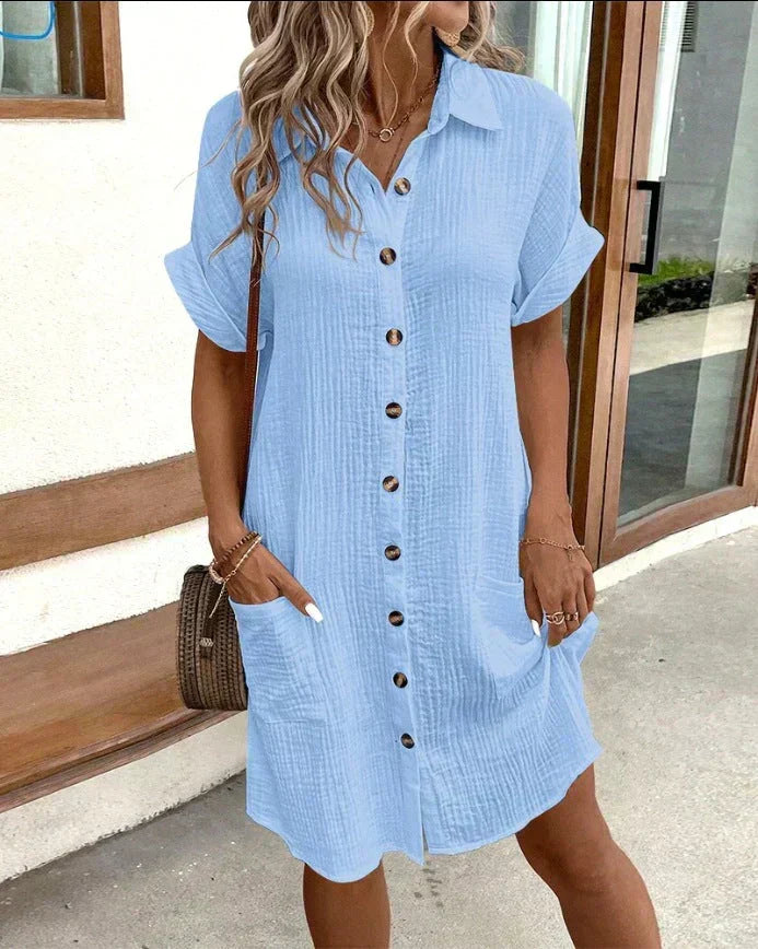 Vestido Camisero · Rojo