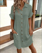 Vestido Camisero · Rojo