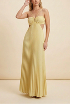 Vestido · Azul Cuello Halter