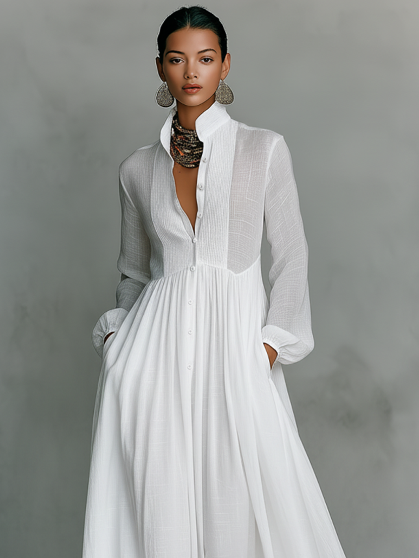 Vestido Camisero · Blanco
