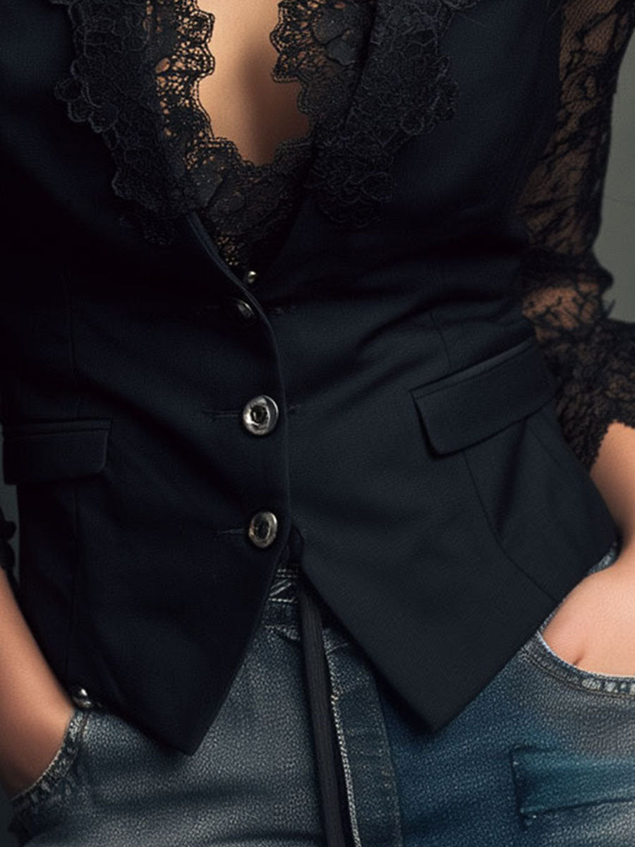 Claudia | Blazer de Encaje